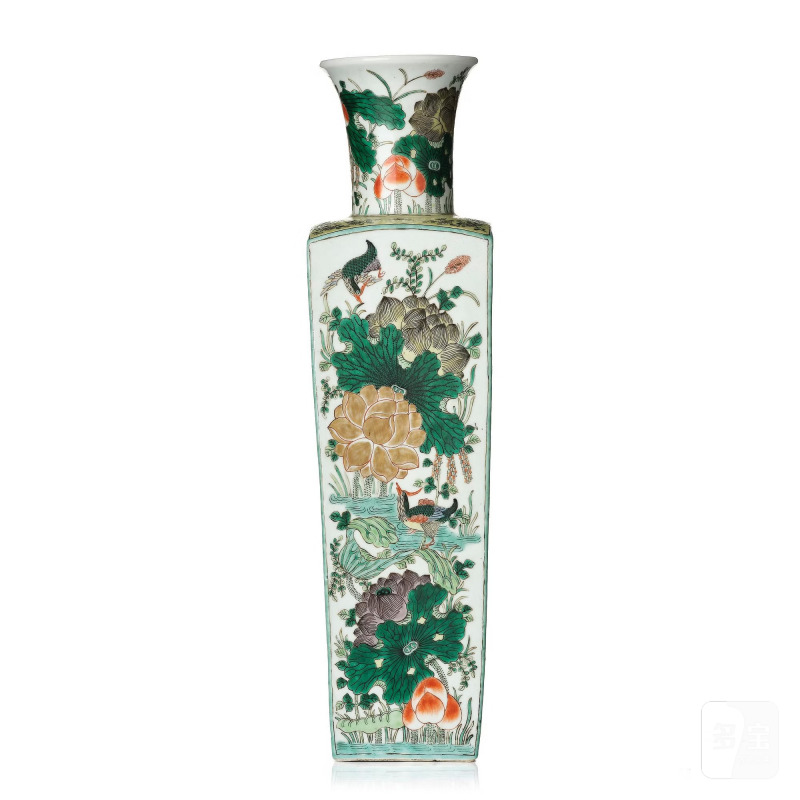 A famille verte vase,